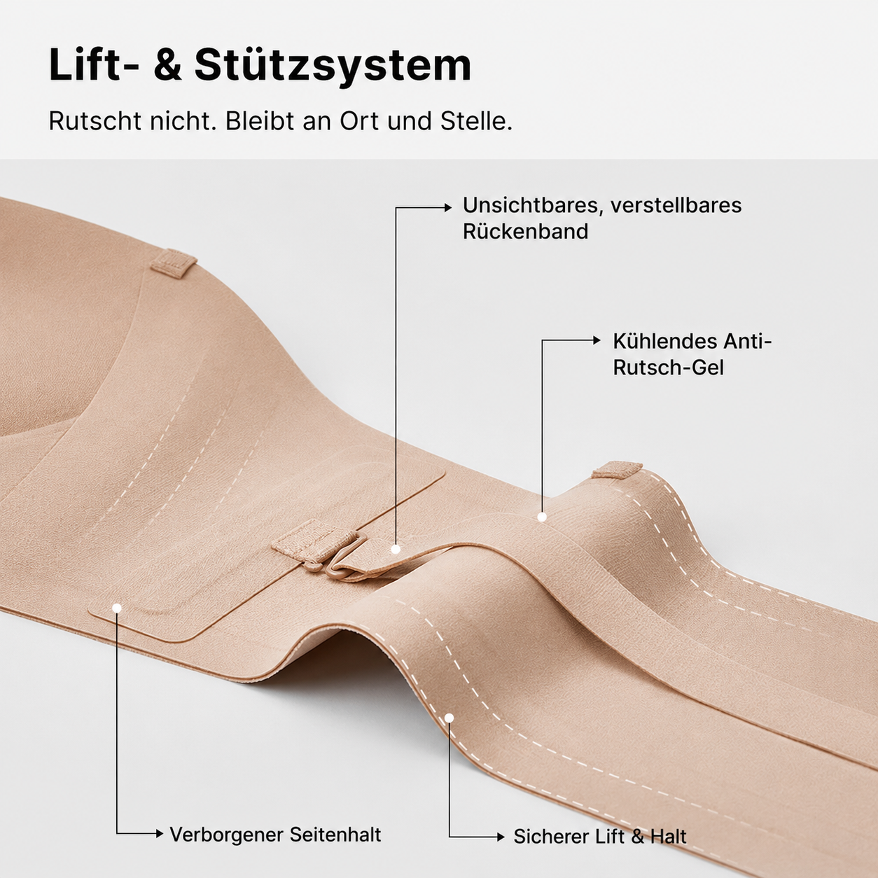 nulooa™ Trägerloser Push-up-BH
