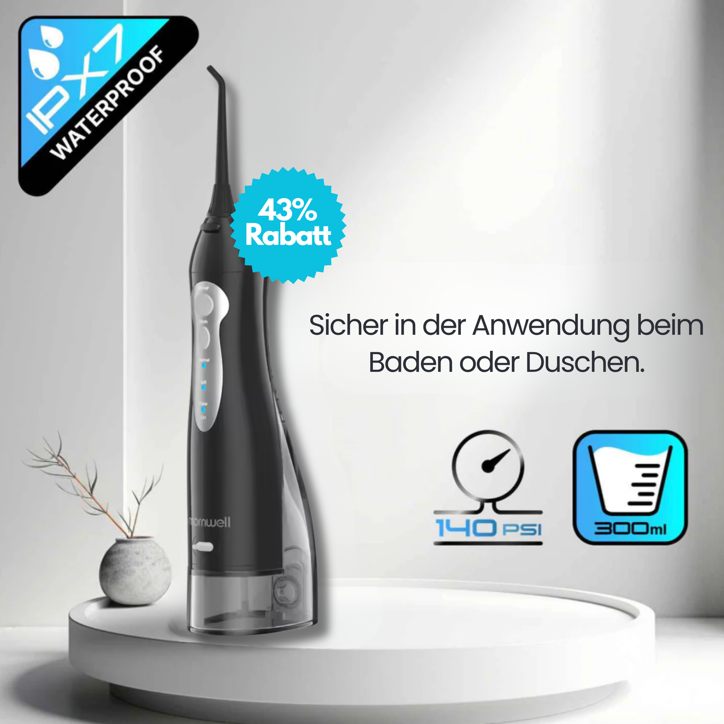 nulooa™ DrSmile Wasserzahnbürste